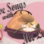 VeggieTales cover: 'Love Songs with Mr. Lunt' featuring a cartoon gourd character against a pink background with a 30th anniversary badge.