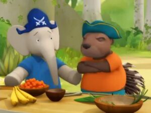 Babar and the Adventures of Badou – 11 – Jake and the Big Book / Blacktrunk's Magic Stone - Kids TV Series, Kingdom Kids Zone - Treehouse Direct