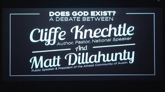 Does God Exist? – Debate – Matt Dillahunty vs. Cliffe Knechtle - Debates, Truth Seekers - Give Me An Answer with Stuart & Cliffe Knechtle