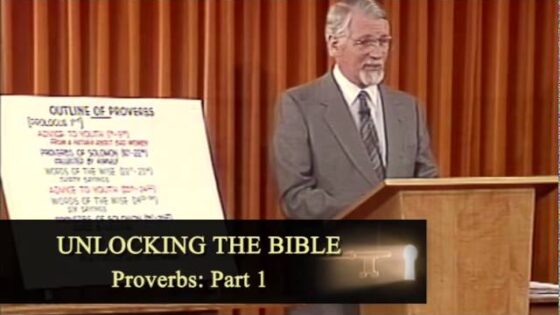 Unlocking the Old Testament Part 33 – Proverbs 1 - Bible Study, Movies & TV - David Pawson - Official