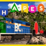 Shape Train Island Adventure | Learning Shapes Cartoon for Kids - Kingdom Kids Zone, Little Learners - Brain Candy TV