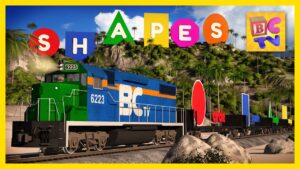 Shape Train Island Adventure | Learning Shapes Cartoon for Kids - Kingdom Kids Zone, Little Learners - Brain Candy TV