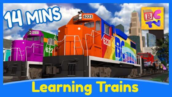 Learn the Alphabet, Colors, Shapes & Numbers | Learning Train Cartoons for Kids - Kingdom Kids Zone, Little Learners - Brain Candy TV
