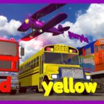 Color Train | Learn Colors with Trains and Vehicles for Kids - Kingdom Kids Zone, Little Learners - Brain Candy TV