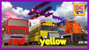 Color Train | Learn Colors with Trains and Vehicles for Kids - Kingdom Kids Zone, Little Learners - Brain Candy TV