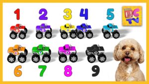 Learn to Count to 10 with Monster Trucks | Educational Cartoon for Kids by Brain Candy TV - Kingdom Kids Zone, Little Learners - Brain Candy TV