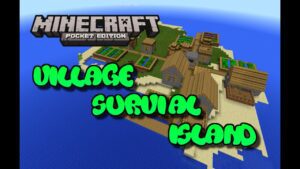 VILLAGE SURVIVAL ISLAND SEED!! Minecraft Pocket Edition - Gameplay, Kingdom Kids Zone, Minecraft - EYstreem