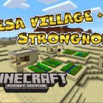 MESA VILLAGE + STORNGHOLD SEED!! Minecraft Pocket Edtion - Gameplay, Kingdom Kids Zone, Minecraft - EYstreem