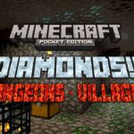DIAMONDS, DUNGEONS & Villages! Minecraft PE Seed - Gameplay, Kingdom Kids Zone, Minecraft - EYstreem