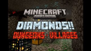 DIAMONDS, DUNGEONS & Villages! Minecraft PE Seed - Gameplay, Kingdom Kids Zone, Minecraft - EYstreem
