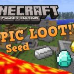 EPIC LOOT VILLAGE SEED!! Minecraft Pocket Edition 0.14.0 + LAVA FALL! - Gameplay, Kingdom Kids Zone, Minecraft - EYstreem