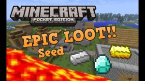 EPIC LOOT VILLAGE SEED!! Minecraft Pocket Edition 0.14.0 + LAVA FALL! - Gameplay, Kingdom Kids Zone, Minecraft - EYstreem