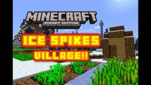 ICE SPIKES VILLAGE SEED!! Minecraft Pocket Edition - Gameplay, Kingdom Kids Zone, Minecraft - EYstreem