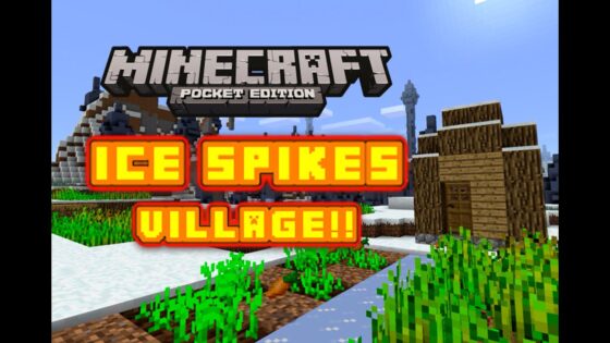ICE SPIKES VILLAGE SEED!! Minecraft Pocket Edition - Gameplay, Kingdom Kids Zone, Minecraft - EYstreem