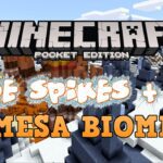 MESA + ICE SPIKES 3 VILLAGES SEED! Minecraft Pocket Edition - Gameplay, Kingdom Kids Zone, Minecraft - EYstreem