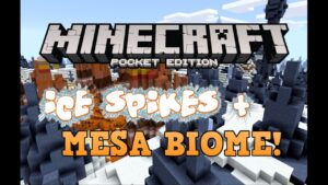 MESA + ICE SPIKES 3 VILLAGES SEED! Minecraft Pocket Edition - Gameplay, Kingdom Kids Zone, Minecraft - EYstreem