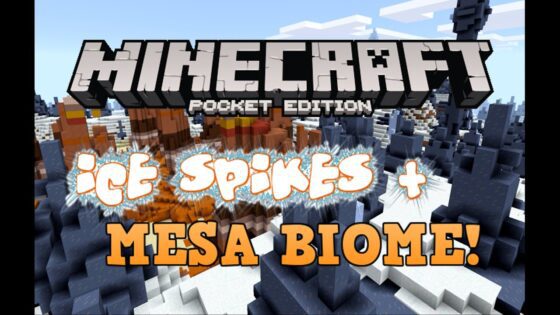 MESA + ICE SPIKES 3 VILLAGES SEED! Minecraft Pocket Edition - Gameplay, Kingdom Kids Zone, Minecraft - EYstreem
