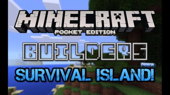 Builders' Survival Island Seed! Minecraft Pocket Edition - Gameplay, Kingdom Kids Zone, Minecraft - EYstreem