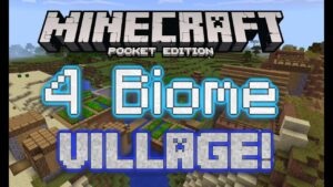 4 BIOME VILLAGE SEED!! Minecraft Pocket Edition - Gameplay, Kingdom Kids Zone, Minecraft - EYstreem