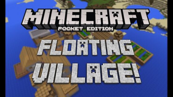 FLOATING VILLAGE SEED! Minecraft Pocket Edition - Gameplay, Kingdom Kids Zone, Minecraft - EYstreem