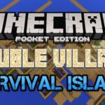 DOUBLE VILLAGE SURVIVAL ISLAND!! Minecraft PE Seed (Pocket Edition) - Gameplay, Kingdom Kids Zone, Minecraft - EYstreem