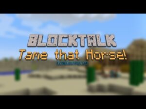 Minecraft Blocktalk: Saddle Up! How to Tame a Horse - Kids TV Series, Kingdom Kids Zone - Treehouse Direct