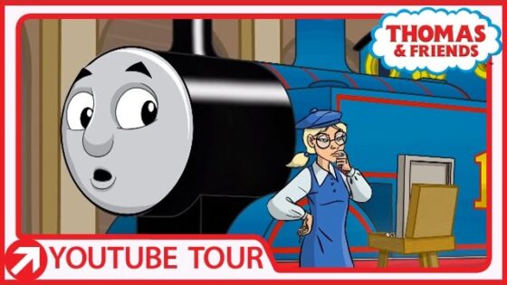Thomas Meets an Artist in Paris | YouTube World Tour | Thomas & Friends - Kids TV Series, Kingdom Kids Zone - Thomas & Friends