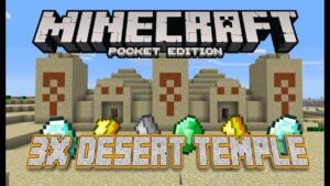 3X DESERT TEMPLES & EPIC LOOT!! Minecraft PE Seed - Gameplay, Kingdom Kids Zone, Minecraft - EYstreem