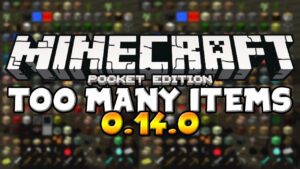 BEST TOO MANY ITEMS MOD EVER!! Minecraft Pocket Edition - Gameplay, Kingdom Kids Zone, Minecraft - EYstreem