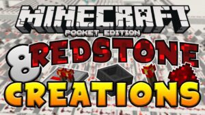 8 EPIC REDSTONE CREATIONS!! Minecraft Pocket Edition Map - Gameplay, Kingdom Kids Zone, Minecraft - EYstreem