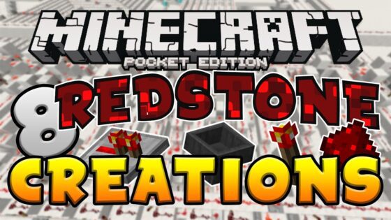 8 EPIC REDSTONE CREATIONS!! Minecraft Pocket Edition Map - Gameplay, Kingdom Kids Zone, Minecraft - EYstreem
