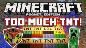 TOO MUCH TNT MOD!! Minecraft Pocket Edition - Gameplay, Kingdom Kids Zone, Minecraft - EYstreem