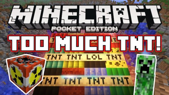 TOO MUCH TNT MOD!! Minecraft Pocket Edition - Gameplay, Kingdom Kids Zone, Minecraft - EYstreem