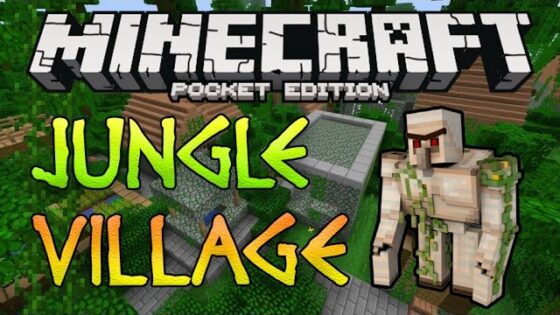 JUNGLE VILLAGE w/ Mineshaft! Minecraft Pocket Edition Seed - Gameplay, Kingdom Kids Zone, Minecraft - EYstreem