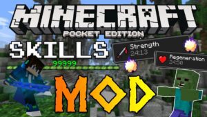 SKILLS MOD!! Become a PVP MASTER!! Minecraft Pocket Edition - Gameplay, Kingdom Kids Zone, Minecraft - EYstreem