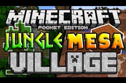 JUNGLE MESA VILLAGE!! Minecraft PE Seed (Pocket Edition) - Gameplay, Kingdom Kids Zone, Minecraft - EYstreem