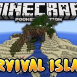 PERFECT Survival Island Seed! Minecraft Pocket Edition - Gameplay, Kingdom Kids Zone, Minecraft - EYstreem