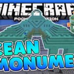 OCEAN MONUMENT SEED!! Minecraft Pocket Edition - Gameplay, Kingdom Kids Zone, Minecraft - EYstreem