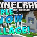 TRIPLE SNOW VILLAGE!! Minecraft Pocket Edition: Taiga Biome Villages - Gameplay, Kingdom Kids Zone, Minecraft - EYstreem