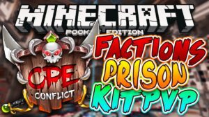 ConflictPE Prison & Factions Server! Minecraft PE (Pocket Edition) - Gameplay, Kingdom Kids Zone, Minecraft - EYstreem