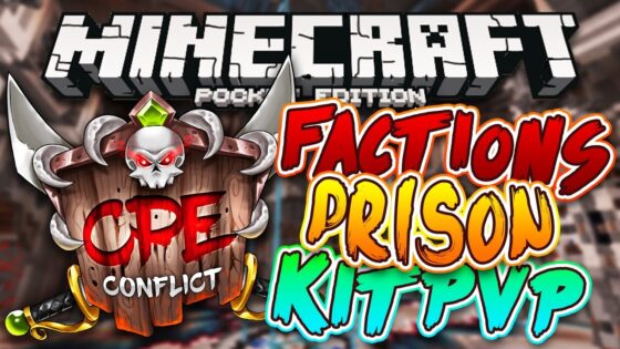 ConflictPE Prison & Factions Server! Minecraft PE (Pocket Edition) - Gameplay, Kingdom Kids Zone, Minecraft - EYstreem