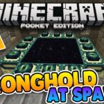 STRONGHOLD AT SPAWN! Minecraft PE Seed! 2 Spawners & Villages!! (Pocket Edition) - Gameplay, Kingdom Kids Zone, Minecraft - EYstreem