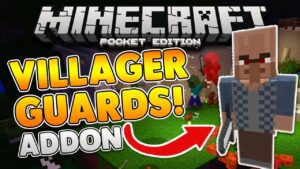 VILLAGER GUARDS in MCPE! Minecraft PE Addon (Pocket Edition) - Gameplay, Kingdom Kids Zone, Minecraft - EYstreem