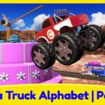 Mega Truck Alphabet Part 3 | Learn ABCs with Monster Trucks & More for Kids - Kingdom Kids Zone, Little Learners - Brain Candy TV