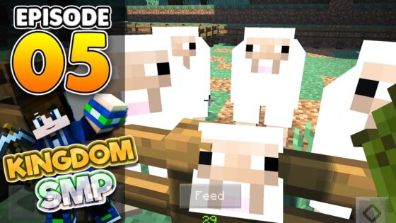 ANIMAL FARM! KingdomSMP Ep.5 | Minecraft PE Realms Survival Let's Play (Pocket Edition) - Gameplay, Kingdom Kids Zone, Minecraft - EYstreem