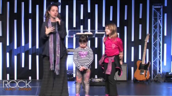 Ruby and Lucy Praying at The Rock Church Riverside 1/18/2017 - Body Healing, Testimonies - Kerri Pomarolli