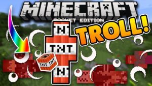 NEW MINECRAFT PE VIRAL TROLL?! TNT Kit Challenge! MCPE Survival Games (Pocket Edition) - Gameplay, Kingdom Kids Zone, Minecraft - EYstreem