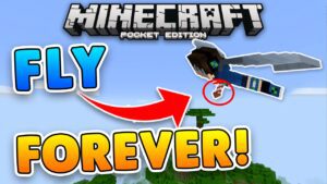 FLY FOREVER in Minecraft PE w/ ELYTRA!! Infinite Elytra Wings Addon - Gameplay, Kingdom Kids Zone, Minecraft - EYstreem