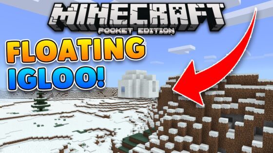 FLOATING IGLOO & VILLAGE SEED!! Minecraft Pocket Edition - Gameplay, Kingdom Kids Zone, Minecraft - EYstreem