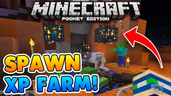 XP MOB FARM at SPAWN Seed!! Minecraft PE! SURFACE MINESHAFT! (Pocket Edition) - Gameplay, Kingdom Kids Zone, Minecraft - EYstreem